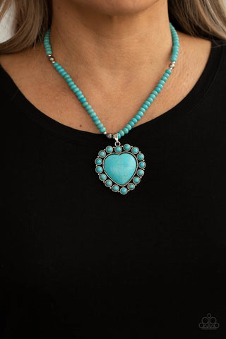 Paparazzi A Heart Of Stone Necklace - April 2021 Life Of The Party Exclusive