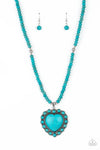 Paparazzi A Heart Of Stone Necklace - April 2021 Life Of The Party Exclusive