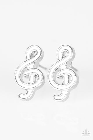 Treble Clef with Rhinestone Paparazzi Starlet Shimmer Earrings