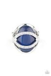 Paparazzi Endless Enchantment: Blue Ring - November 2020 Life Of The Party Exclusive