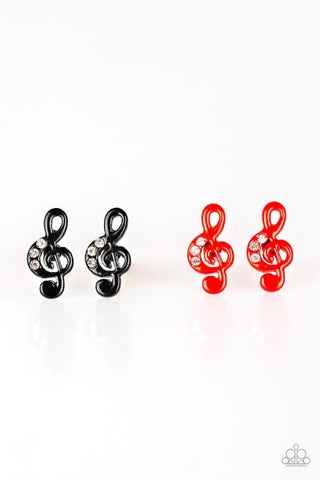 Treble Clef with Rhinestone Paparazzi Starlet Shimmer Earrings