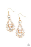 Paparazzi Prismatic Presence - Gold Earrings - Life of the Party Exclusive February 2021