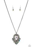 Paparazzi Teasable Teardrops - Multi Necklace - May 2021 Life Of The Party Exclusive