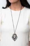 Paparazzi Teasable Teardrops - Multi Necklace - May 2021 Life Of The Party Exclusive